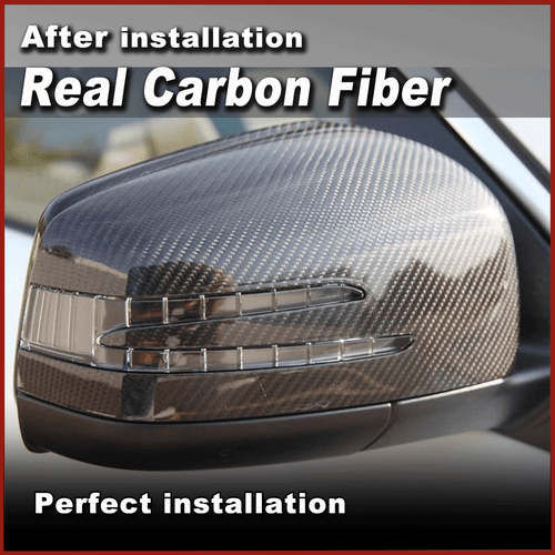 Carbon Spiegelkappe für Mercedes G/ML/GL/R Class G500 G63 ML400 W166 W143 - Picture 4 of 12