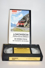 VHS Video Kassette -Eisenbahn Video,Europa -LOKOVISION,  DIE BERNINA-STRECKE