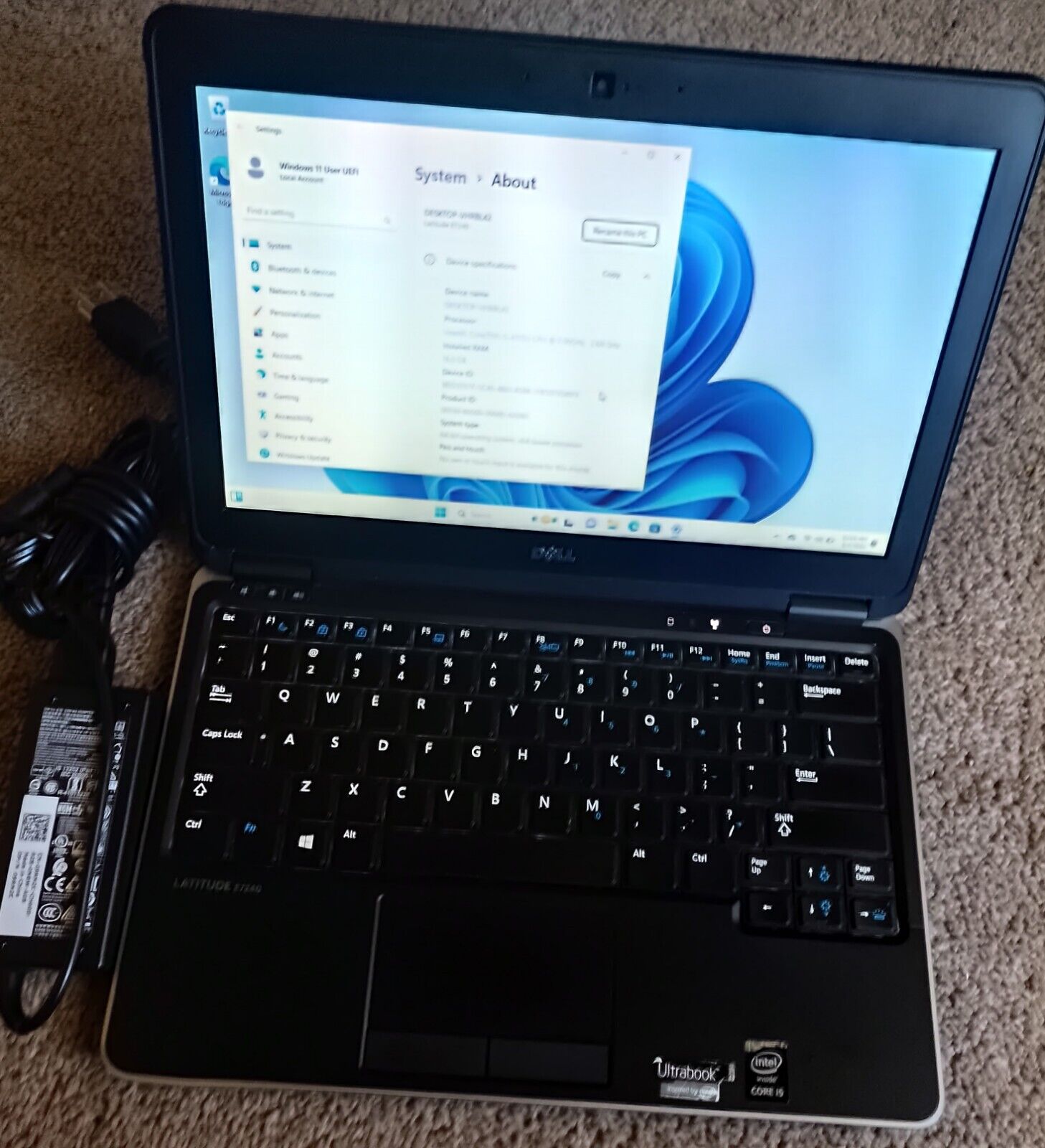 Fast i5 16GB RAM SSD Dell Latitude E7240 Laptop Computer Windows 11 Pro Grade A