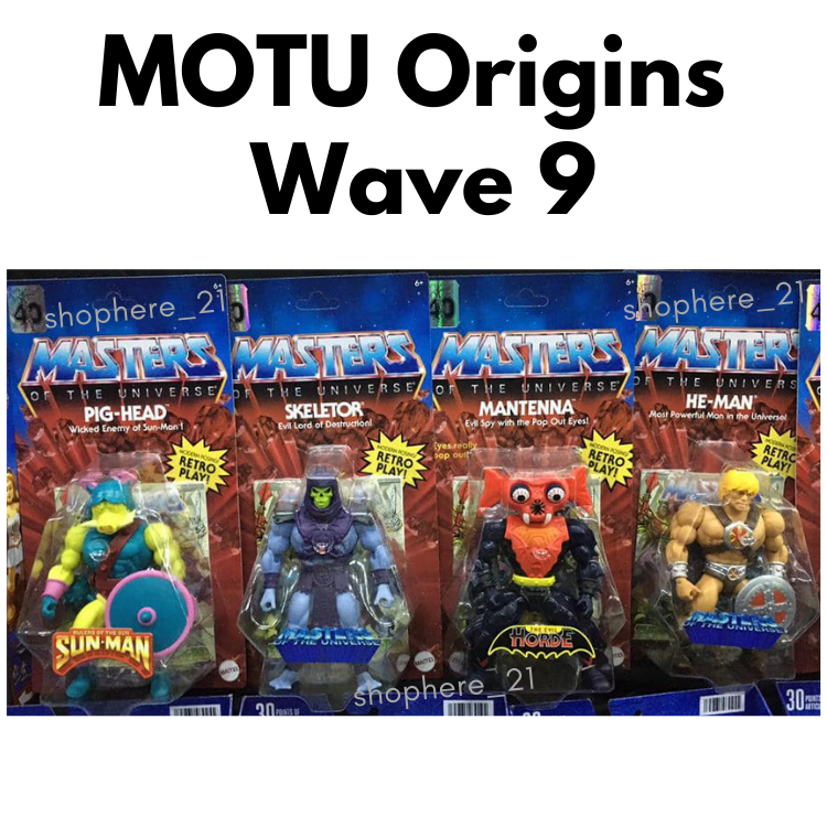NEW MOTU Retro 2022 Masters of the Universe Origins WAVE 9