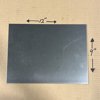 14 Gauge (.074  Thick) Cold Rolled Steel Sheet Metal 9  x 12  - New