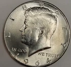1964 Kennedy Half Dollar UNCIRCULATED Gem BU 90% Silver Per coin, Fast Ship 🚢