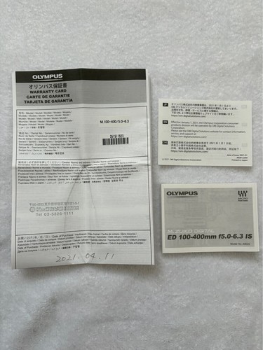 OLYMPUS M.ZUIKO DIGITAL ED 100-400mm F/5.0-6.3 IS 【Near MINT】【1dayshipping】 - 第 6/6 張圖片