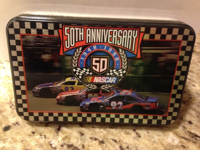 NASCAR Playing Cards Collectible Tin 50th Anniversary Limited Numbered 