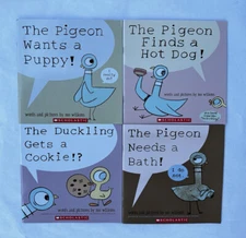 Don't Let the Pigeon Drive the Bus! Mo Willems Children’s Books Lot 4