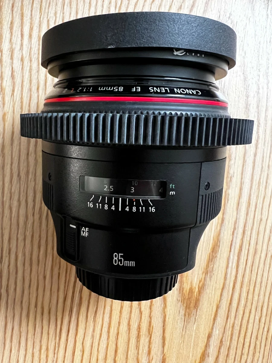 [TOP MINT] 🔥Canon EF 🔥85mm 🔥f1.2L II USM 🔥CUSTOM EF CINE MOD LENS 🔥
