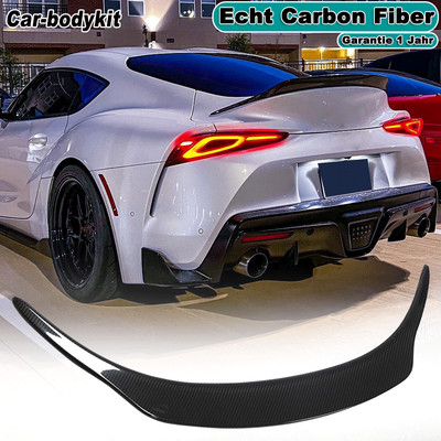 Dry Carbon Rear Spoiler Demolition Edge Spoiler for Toyota Supra A90 Coupe 2019-2022 