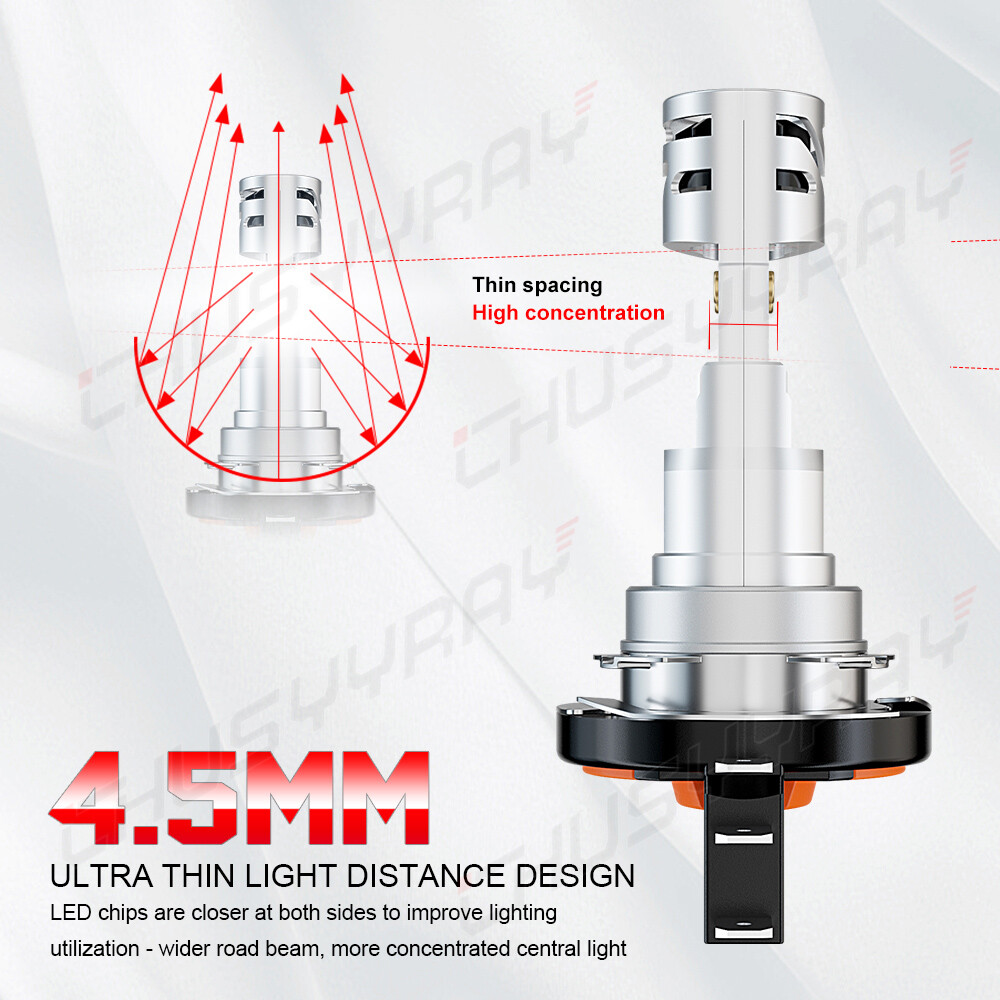 FOR Alfa Romeo Stelvio 2019 4x Headlight  H15 High Beam H7 LOW Beam white 