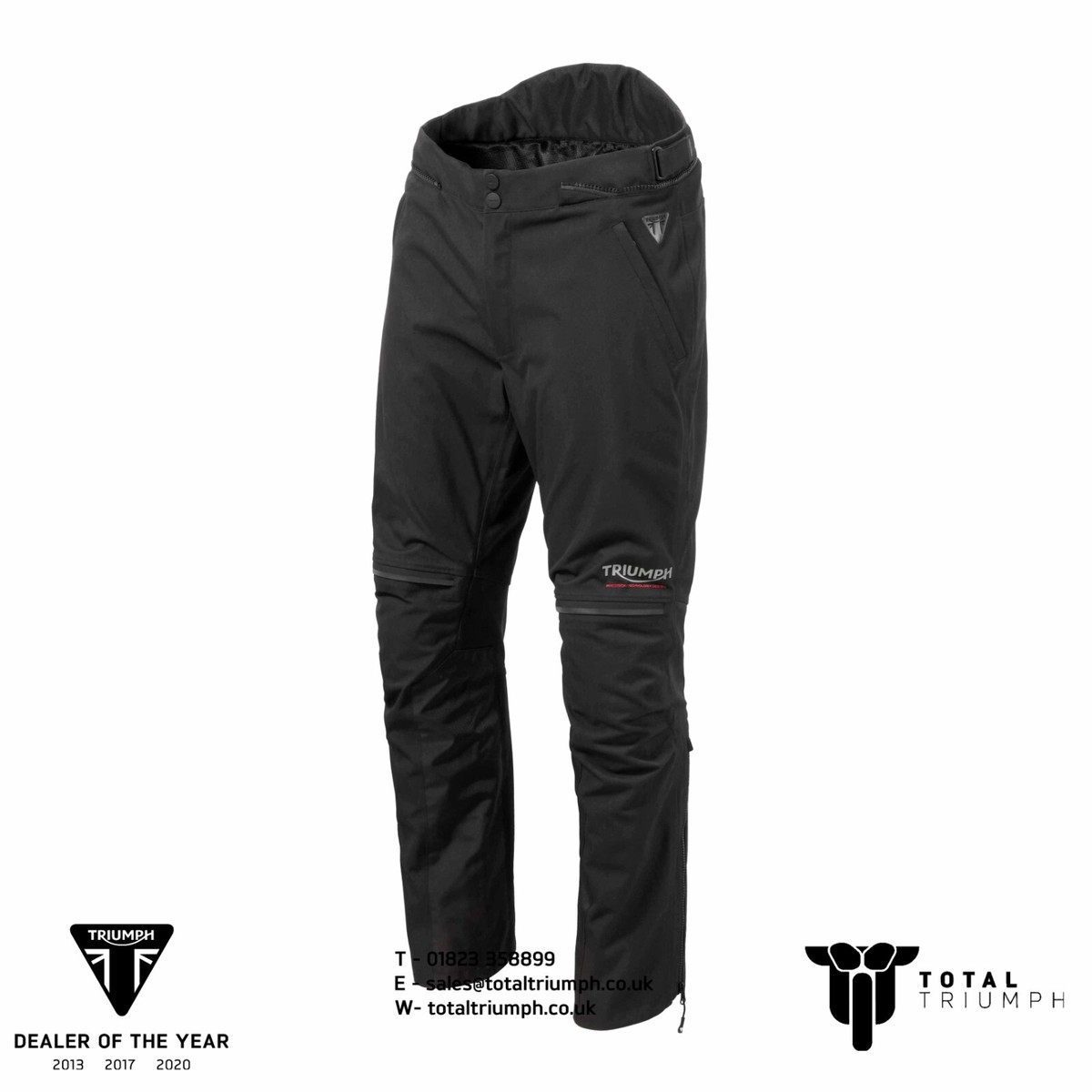 GENUINE Triumph Motorcycles Carrion TriTech Black Textile Jeans 