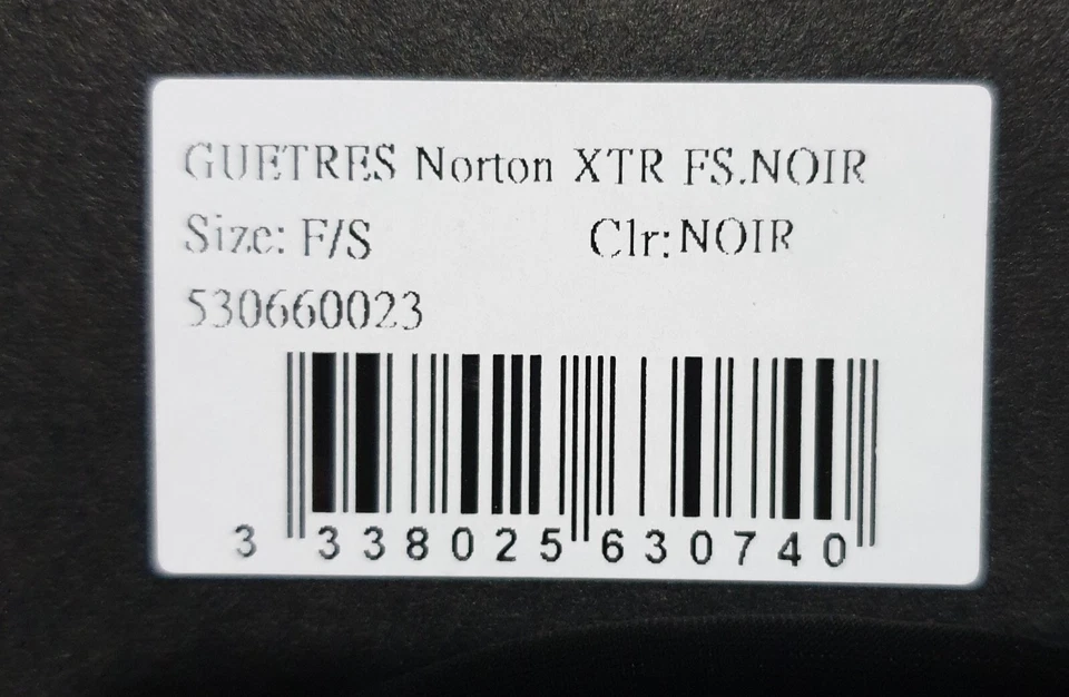 GUÊTRES NORTON XTR (Taille Full Size Cheval, Coloris Noir) - NEUF - Photo 3/3