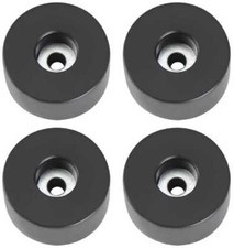 4 Gummif&uuml;&szlig;e &Oslash; 38 x 20 mm Stahleinlage Adam Hall 4909 Ger&auml;tefu&szlig; M&ouml;belf&uuml;&szlig;e Gummi