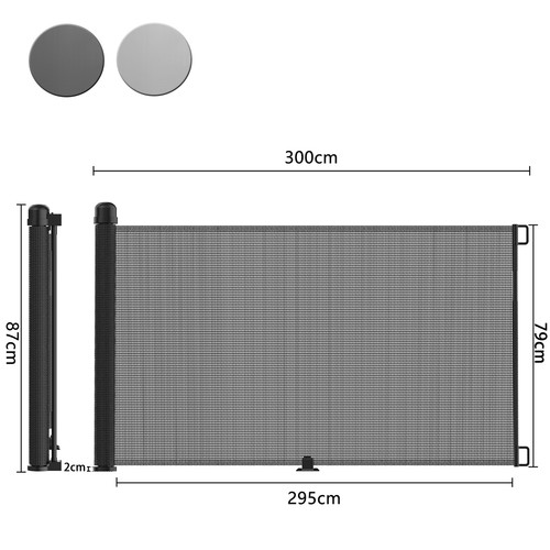 Neu Treppenschutzgitter PVC Ausziehbar 150cm 180cm 300cm Türschutzgitter Kinder - Bild 16 von 17