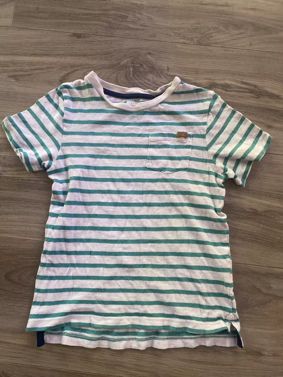 H&m green cheap striped shirt