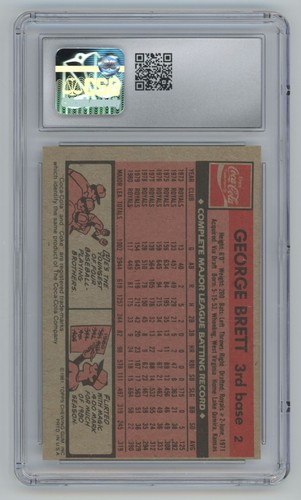 1981 Topps Coca-Cola George Brett NEAR MINT 7 . #2 - Picture 2 of 2