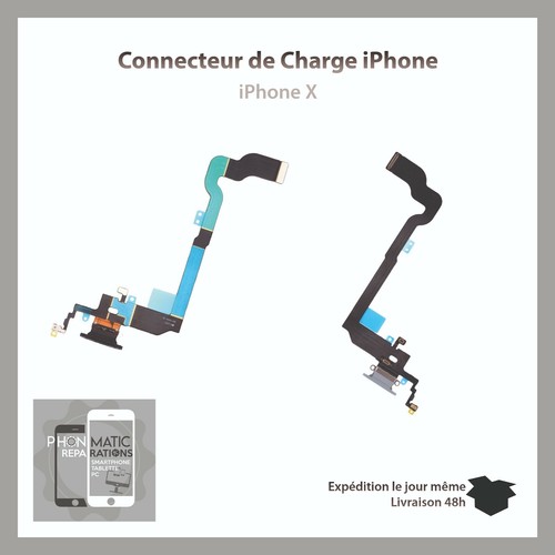NAPPE CONNECTEUR DE CHARGE + MICRO IPHONE 12 PRO (A2407 ; A2406 ; A2408