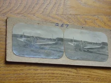 Vintage Handmade Stereoview Card Photo Erco Ercoupe Plane Disabled Pilot Man
