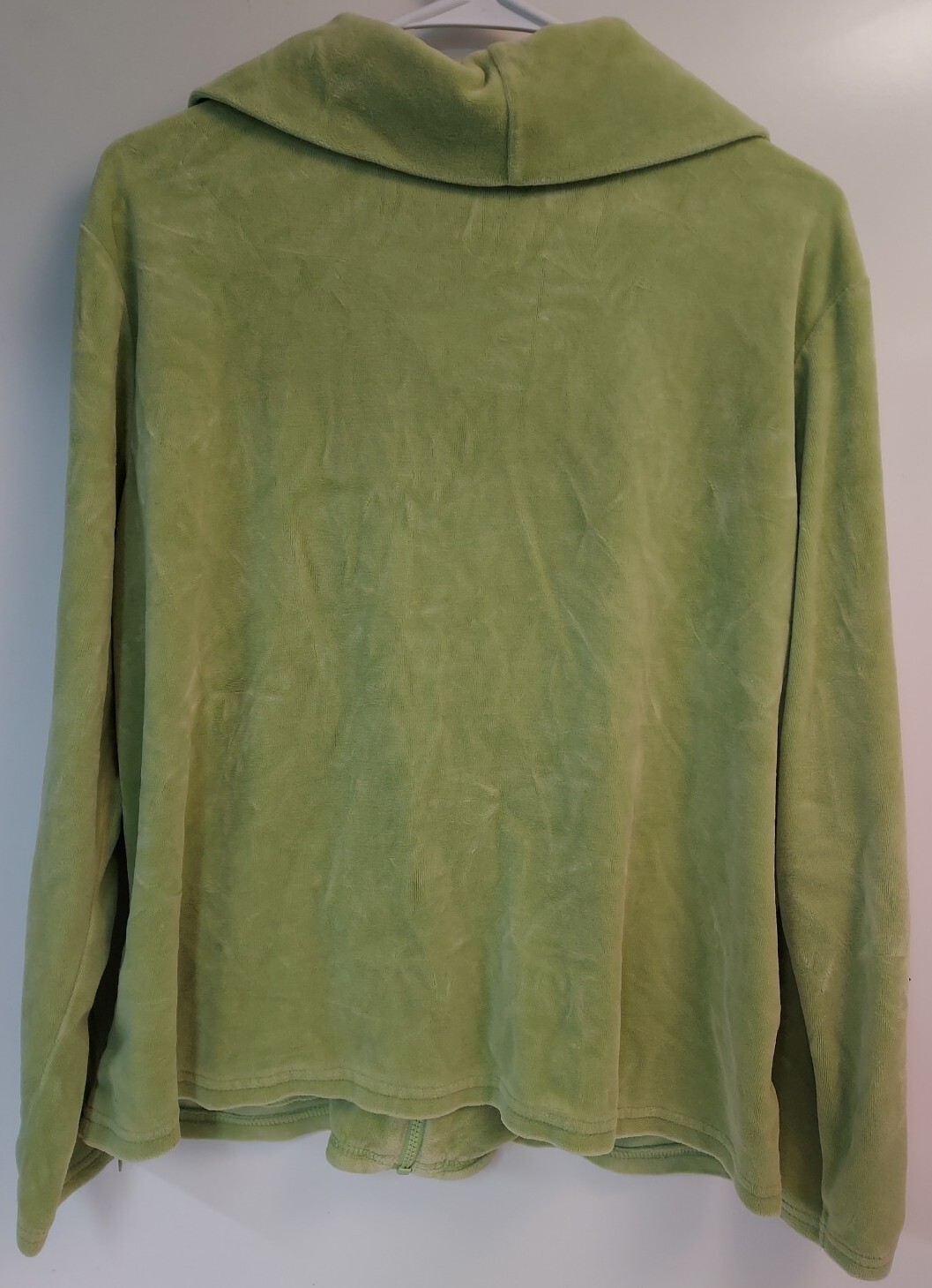 Kim Rogers Women's Size PXL Fleece Zippered Activewear Top Lime Green