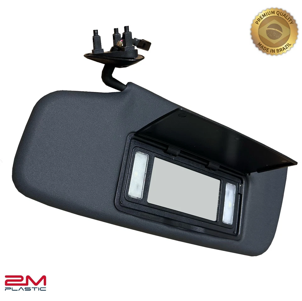 Sun Visor For Chevy Blazer S10 1995-2005 Set Pair OE Quality Black With Light - Image 4 of 4