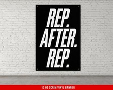 Motivational Gym Wall Art - Fitness Quote Vinyl Banner