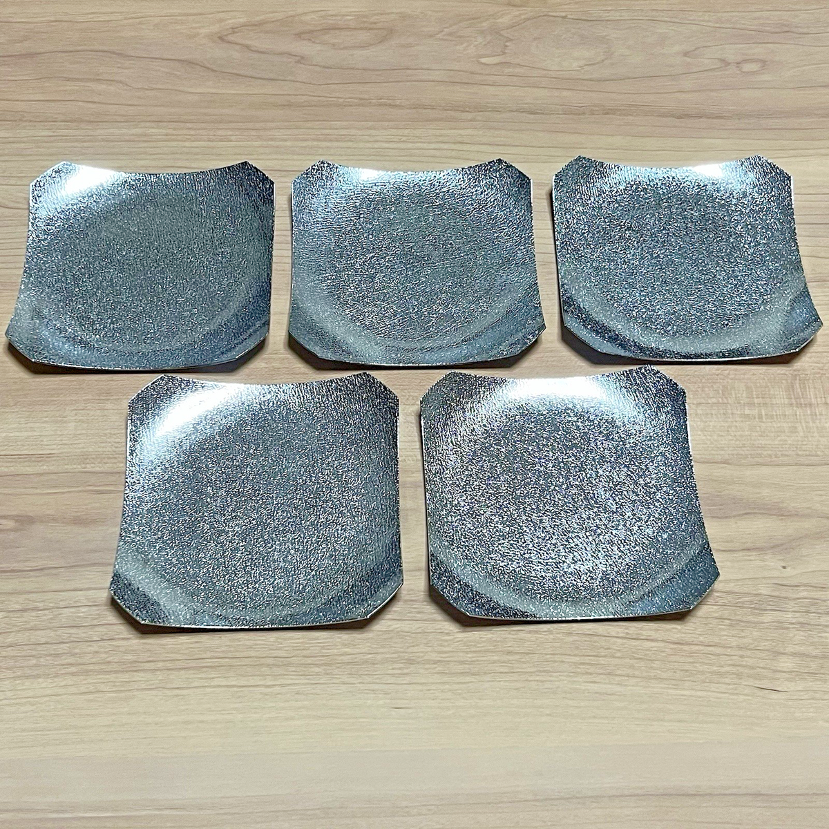 Vintage Japanese Silver Plate – Set of 5 by AZUMA – For Sweets
