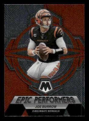 2023 Panini Mosaic #EP-JB Joe Burrow Epic Performers Cincinnati Bengals