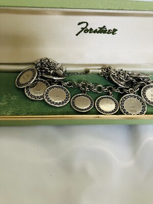 Camp David Resident Staff Charm Bracelet Bowling Awards RARE! Presidential 