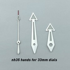 Watch Hands Set for 33mm Dial BGW9 Lume Ocean Planet Style Fit NH35 Movement