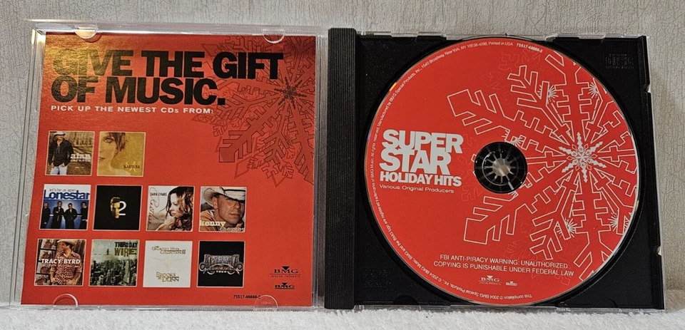 Superstar Holiday Hits - Home For The Holidays 2004 BMG CD, Christmas Album  VG+ Foto 2 de 4
