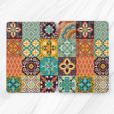 Retro Boho Mosaic Tile Case For iPad 10.2 Air 13 11 Pro 9.7 12.9 Mini 7 6 Pro 13