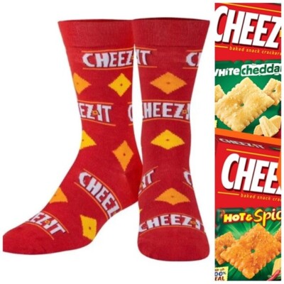 Cheez Its Crazy Crackers Mens socks Size 6-12 crazy crew unisex new women fun