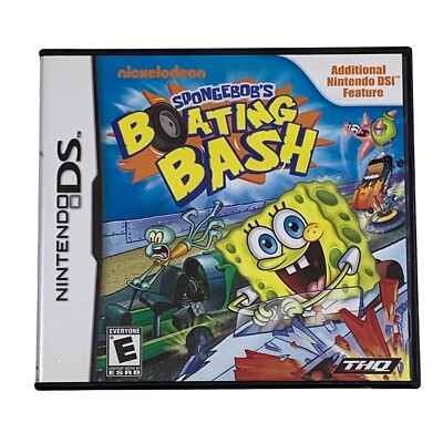 SpongeBob's Boating Bash (Nintendo DS, 2010) Complete Cib