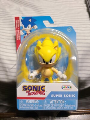 Sonic the Hedgehog Classic Super Sonic 2.5'' Action Figure, Yellow