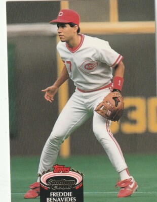 FREE SHIPPING-MINT-1992 Topps Stadium Club Freddie Benavides #394 +BONUS CARDS