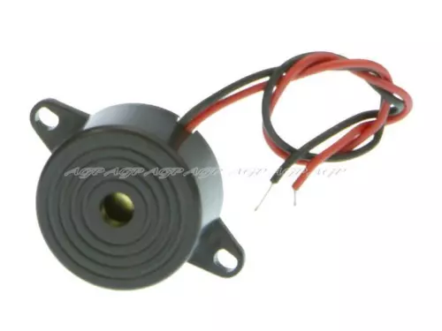 5x Piezo Summer 12V DC Signalgeber Buzzer Beeper Dauerton Piepser Alarm 23mm