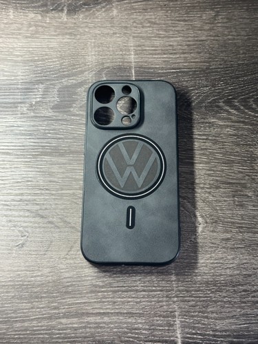 Luxury Iphone 16 PRO/PRO MAX Shockproof Phone Case PU Leather VW / BMW / AUDI - Picture 9 of 13