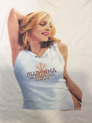 Madonna - “Drowned World Tour 2001” - Original White T-Shirt