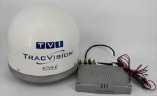 KVH Tracvision TV1 Marine Boat Satellite TV System Antenna with Receiver Working