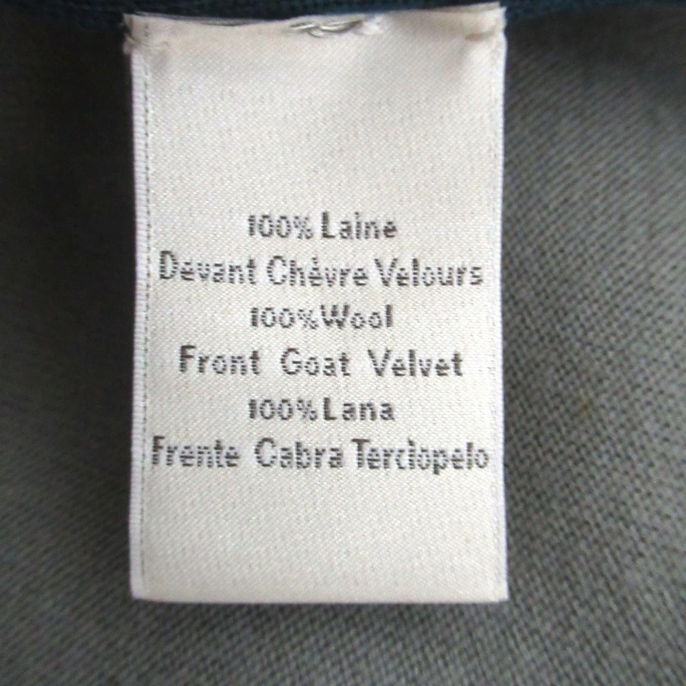 ジャケット・アウター HERMES suede leather ds knit green Used Good Condition HERMES Knit Switch Suede Leather Zip Up