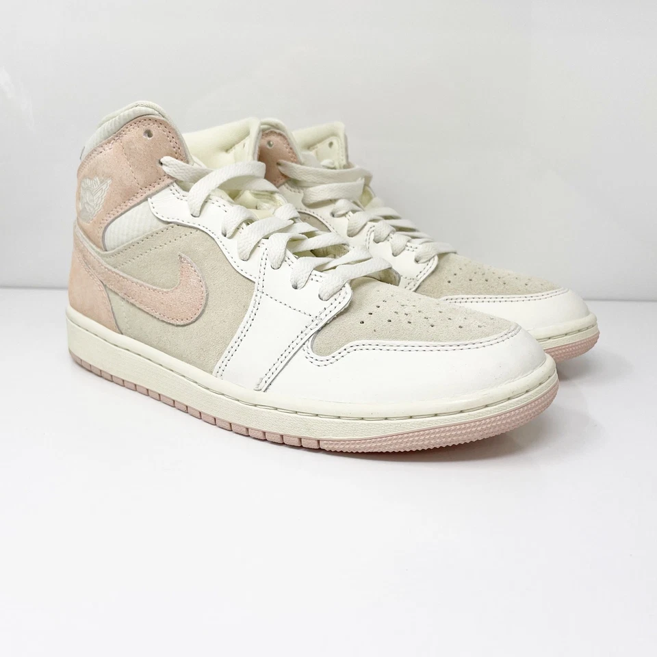 Nike Mujer Air Jordan 1 Mid SE FQ1926-161 Rosa Zapatos de Baloncesto Tenis Talla 9 Foto 2 de 4
