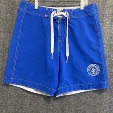 Abercrombie  Fitch Board Shorts Mens Medium Blue Swim Trunks Y2K Beach Surf