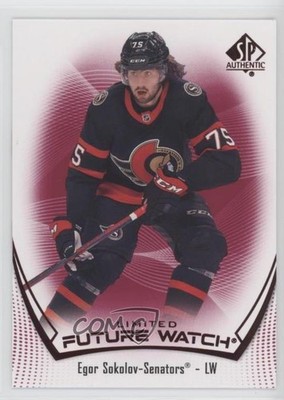 2021-22 SP Authentic Future Watch Limited Red Egor Sokolov #178 Rookie RC 19le