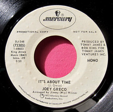 JOEY GRECO - It's About Time - Promo 45 rpm - Mercury 73305 - VG++ to Near Mint