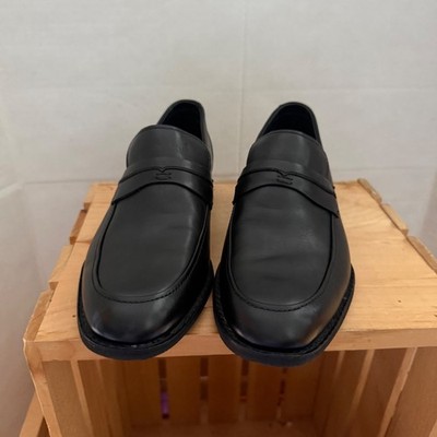 Rockport Black Slip-On Perforated Leather Loafers adiPRENE by Adidas Mens Rockport Loafers adiPRENE by Adidas Black Leather Slip  main image 2