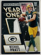 Michael Pratt RC 2024 Rookies & Stars Year One Patch Prime #/25 # YO-MPT Packers