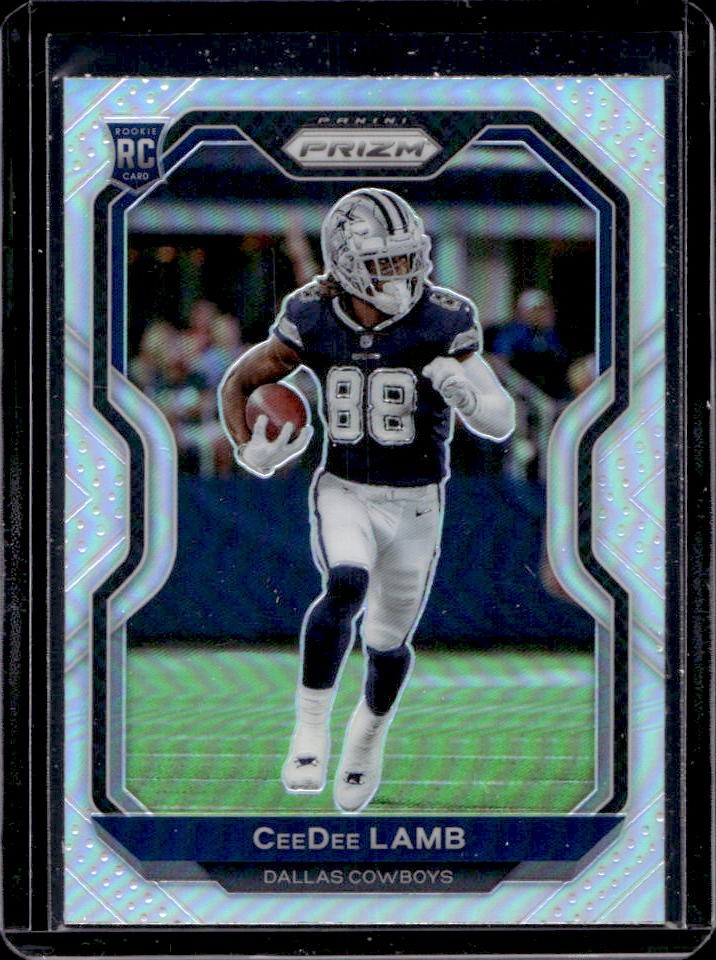 2020 Prizm CeeDee Lamb RC Silver Rookie #334 Cowboys