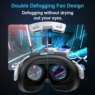 Kühler Fan Face Cover Pad für Meta Quest 3 VR Brille Atmungsaktive Augenmaske