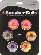 Sneaker Balls Odor-Fighting Shoe Fresheners 6 Pack Tie Dye Eliminates Smells