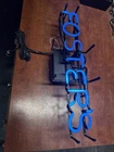 Vintage Foster's Blue Neon Sign Beer advertising 23"x 7" Works Excellent