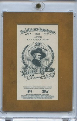 Kat Dennings 2025 Topps Allen & Ginter Auto Autograph Actress 2