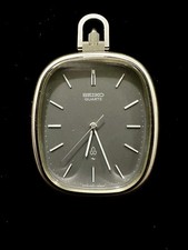 1977 SEIKO Pocket Watch Silver 925 Quartz 4301-3010 Working